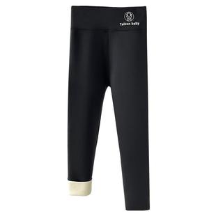 儿童鲨鱼裤秋冬外穿2025新款秋季薄绒加厚女孩裤子加绒女童打底裤