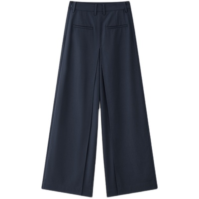 时尚解构宽松开叉显腿长西裤