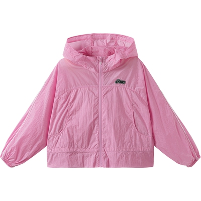 【商场同款】ASICS/亚瑟士儿童26年夏季女童潮流轻薄外套宽松便服