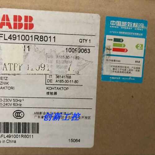 议价原装正品ABB交流接触器A185-30-11 AC220V物料号10099063