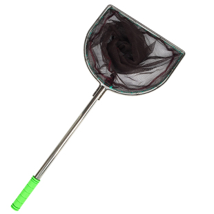 不锈钢抄网套装捕捞鱼网兜泳池捞网鱼苗眼捞垃圾青苔结实抄网杆