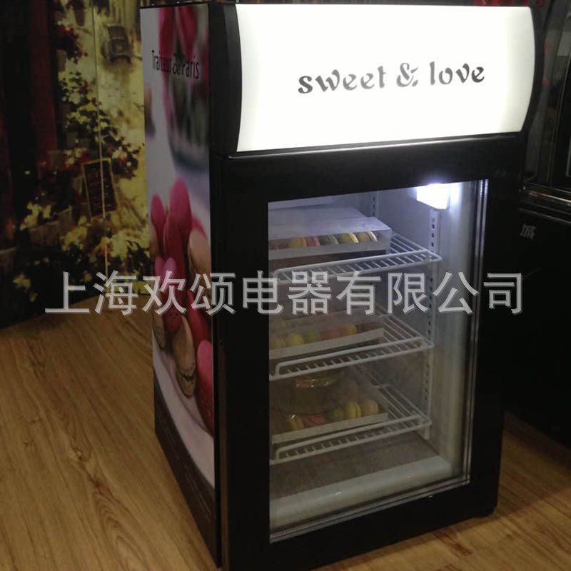 批发供应50升冰淇淋立式冷冻展示柜雪糕冷饮冷冻柜台式商用冰柜图片