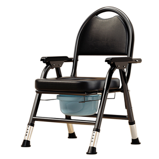 坐便器老人移动马桶坐便椅孕妇凳老年人家用结实折叠厕所便携神器