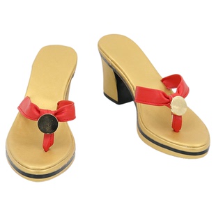 原神雷神巴尔 八重神子雷电将军cos鞋定制 Cosplay游戏女靴制作