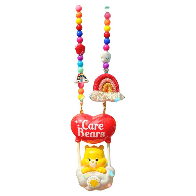 Ins风原创正CareBears爱心小熊赵露思同款可爱车后视镜包挂件包邮