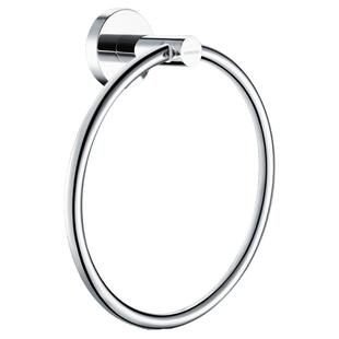 箭牌简约不锈钢毛巾环圆形免打孔浴室挂件静音防滑上下翻转毛巾架