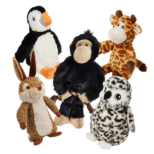 FOFOS两只福狸狗狗玩具发声毛绒耐咬自嗨解闷神器动物宠物玩具