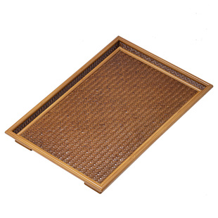 清山胡同中式竹制托盘家用复古茶盘茶具收纳盘水果茶点盘茶具配件