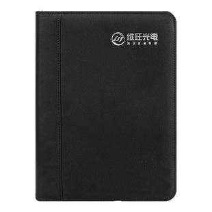 A5商务拉链笔记本子多功能谈单本创意活页夹B5可拆卸记事本复古皮质活页本拉链包带计算器文件夹记账可定制