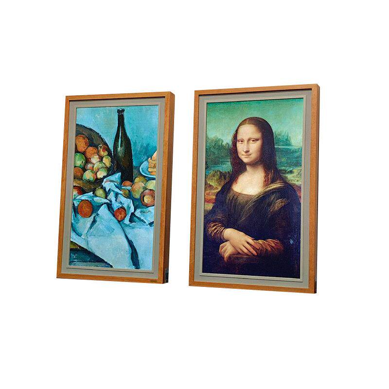 瀚林慧画屏BOE类纸屏32/43/55寸电子数码艺术相册画框护眼壁挂玄关高档装饰画展示智能电视壁挂画音箱显示器