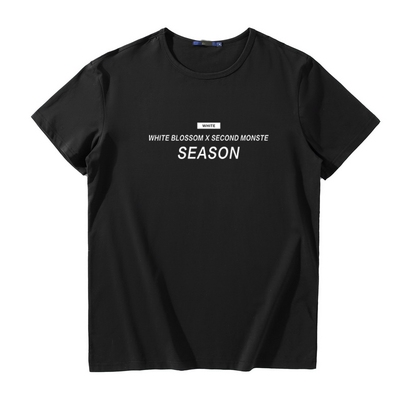 冰感凉爽高弹纯棉宽松大码男短袖