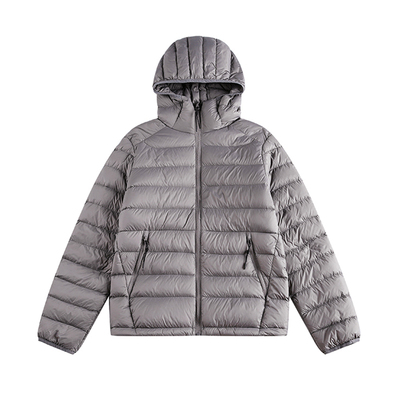 NEVERNEED90白鸭绒连帽羽绒服男