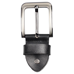 真皮皮带针扣头男士4.0cm复古腰带头锌合金皮带头二层牛皮连接皮