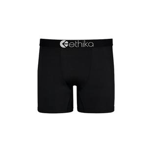 Ethika【无界黑】运动男士内裤抗菌速干保暖平角裤防磨裆四角短裤