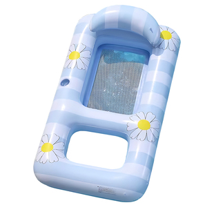 游泳浮床成人儿童游泳圈充气躺椅浮排水上躺床游泳浮力垫沙滩躺椅