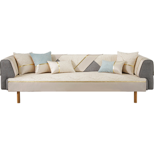 【戴纳家纺】雪尼尔沙发垫四季通用靠背巾盖布简约座垫万能套坐垫