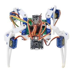 绿深四足蜘蛛仿生机器人WIFI语音互动四爪仿生聊天ai机器DIY套件