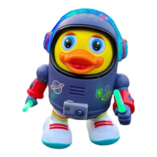 儿童电动跳舞机器人会唱歌的太空鸭音乐玩具宝宝1一2岁益智2一3岁