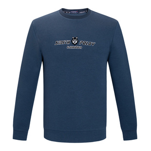 SMITHPOLOV斯密特保罗秋季新款美式高街卫衣男羊毛印花休闲上衣