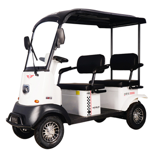 小巴士电动E6六代四轮代步车电动车老人家用老头乐车电瓶车