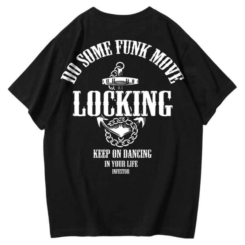 250g重磅街头locking嘻哈短袖