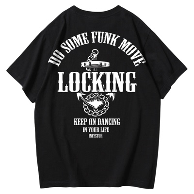250g重磅街头locking嘻哈短袖