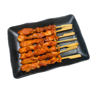 骨肉相连小零食冷冻半成品烧烤串鸡肉串油炸小吃920g25串鸡柳鸡块