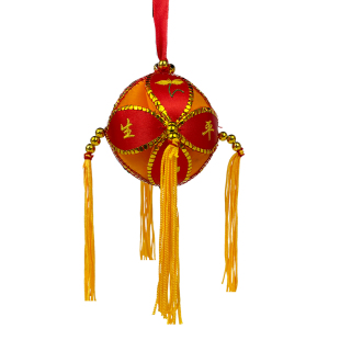 6CM三月三抛绣球广西壮族靖西旧州纯手工民族工艺品汽车挂件