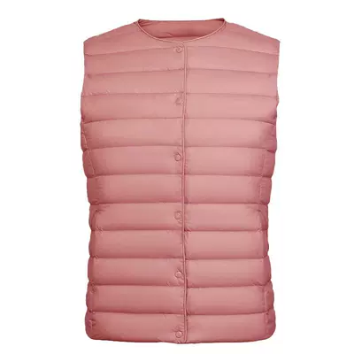 鸭鸭羽绒马甲女2025短款韩版外套