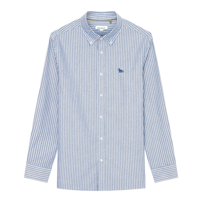 【易打理牛津纺】亨利格兰条纹长袖衬衫男士新款棉质休闲百搭衬衣