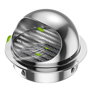 加厚304不锈钢风帽外墙出风口油烟机通风透气帽卫生间排风气网罩