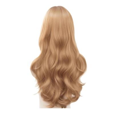 安鱼金色长发大波浪仿真发全头套