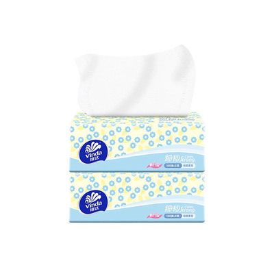 优等品抽纸48包维达3层100抽20808标准原木％可湿水餐巾纸母婴面