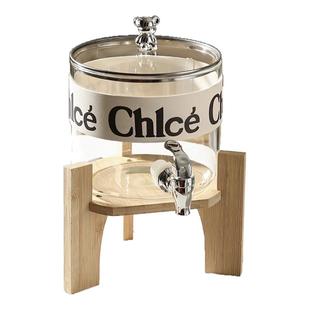 玻璃冷水壶带水龙头凉水壶家用大容量饮料桶水果茶桶啤酒酒桶容器