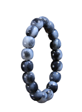 和田玉青花籽料老型珠手串手链