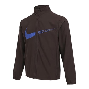 Nike耐克男子春训练健身透气速干印花立领运动茄克外套HV0395-237