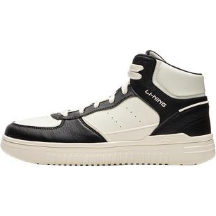 李宁青云Hi丨休闲鞋男鞋冬季厚底增高板鞋黑白复古高帮运动鞋男款