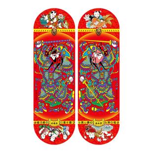 门神门贴2026马年单双防盗大门装饰过年春节秦琼敬德门将五行八卦