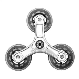 T三角轮爬楼梯水晶轮PU轮子耐磨橡胶轮购物车买菜车小拉车轱辘通