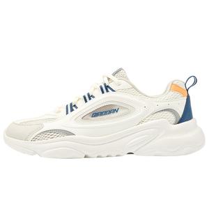 乔丹休闲鞋男运动鞋2026夏季新款网面透气老爹鞋低帮轻便白色鞋子