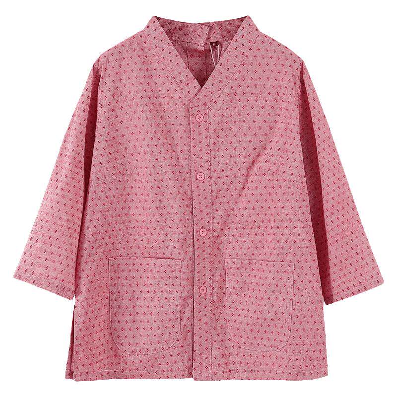 艾灸服前后中医汗蒸服女款理疗服艾灸衣服棉质开衫针灸开背按摩服