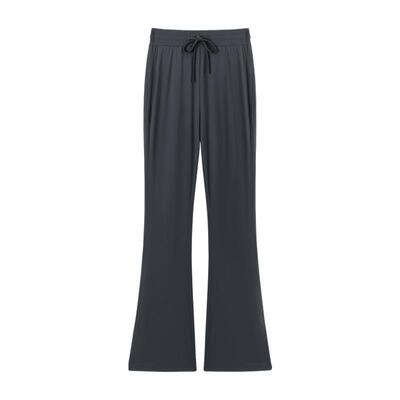 黑色防晒微喇裤女2025年夏季新款