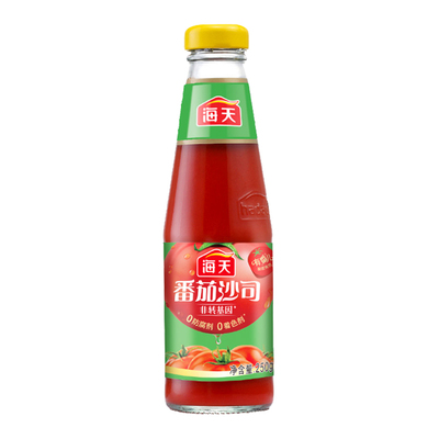 海天番茄沙司250g家用瓶装蕃茄酱茄汁炒菜用烘焙意大利面薯条酱料