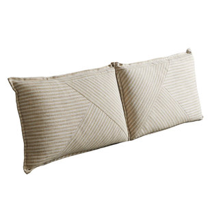 丰范条纹仿棉麻床头靠背双人大靠垫简约榻榻米软包床头改造可拆洗