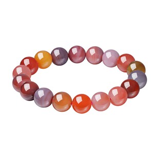 周大生转珠阁幻彩多宝玛瑙手串天然玉髓小众轻奢送女友生日礼物