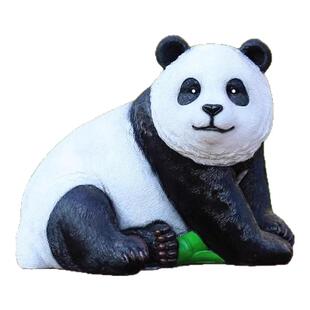 仿真熊猫雕塑摆件户外景观公园草坪造景模型庭院装饰花园别墅摆设