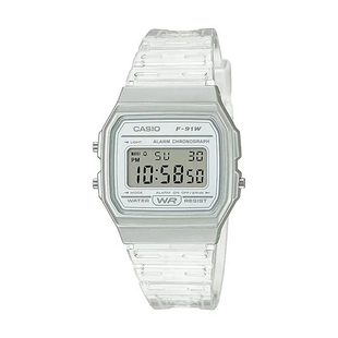 卡西欧手表 CASIO F-91WS-7 防水带日历闹钟秒表复古电子小方表