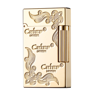 CHIEF首领朗声打火机煤油打火机超薄黄铜防风送礼送男友生日礼物