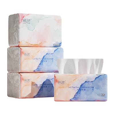 蓝漂4层纸巾76抽×4包