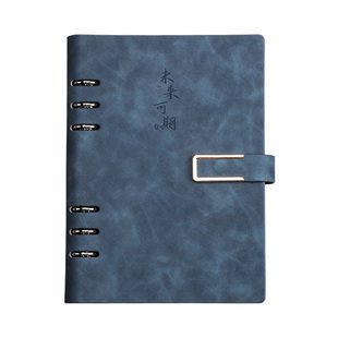 笔记本本子a5活页本b5记事本2026新款高颜值工作商务办公会议记录本日记横线空白本替芯外壳可拆卸定制logo